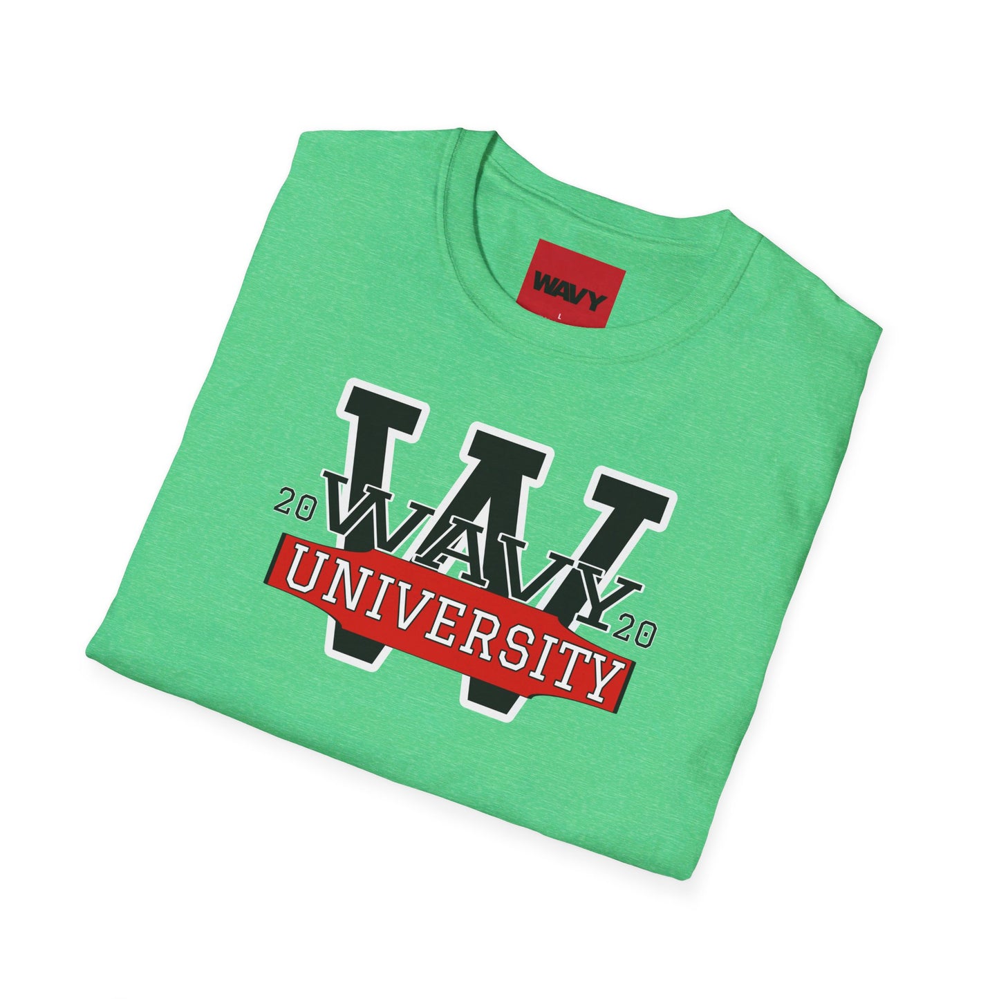 WAVY Brand University Banner Womens Crewneck Tee