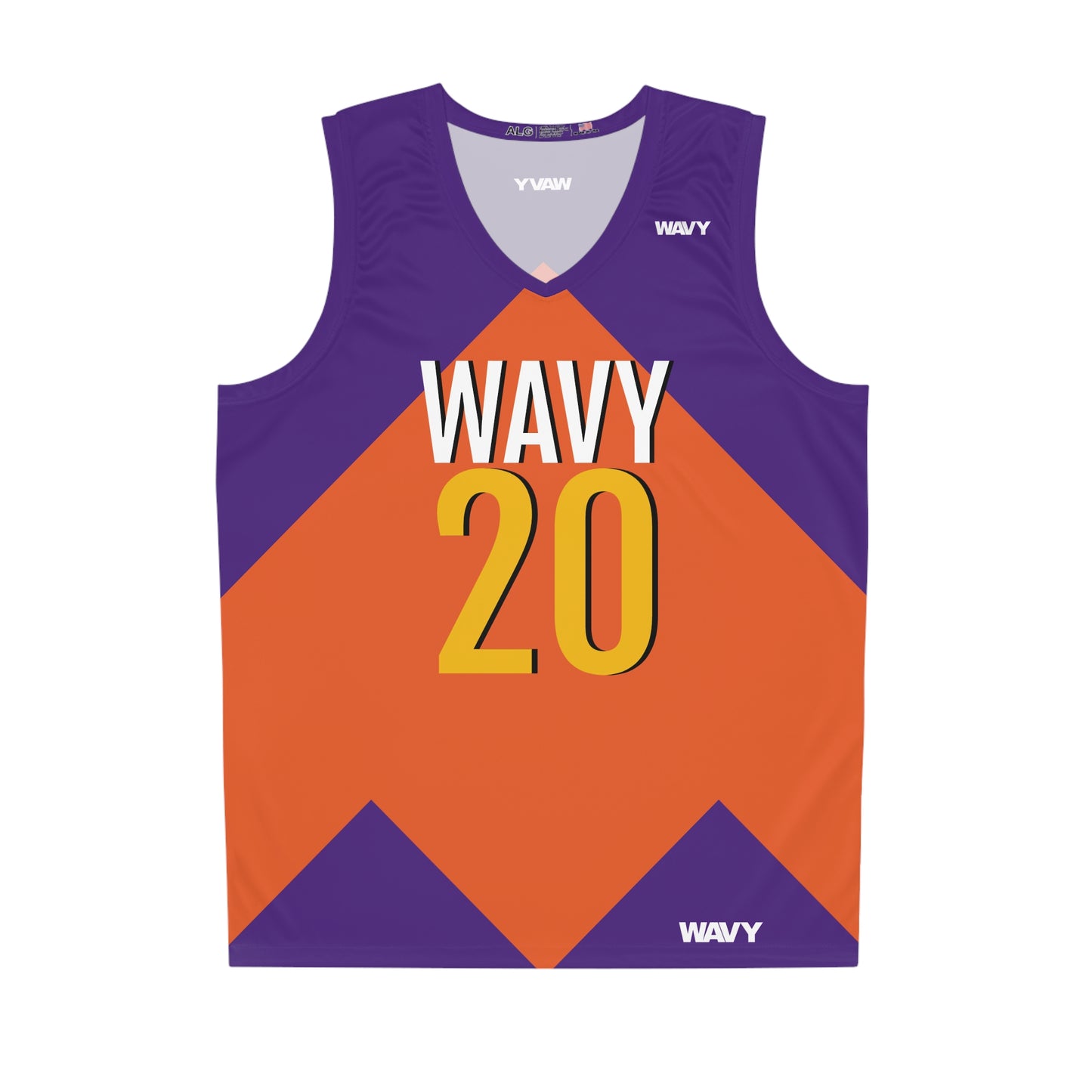 WAVY Brand Unisex Home Team Basketball Jersey