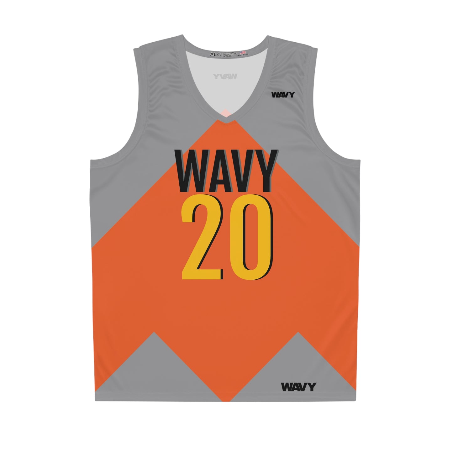 WAVY Brand Unisex Home Team Basketball Jersey