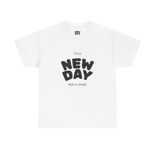 Positive Vibes Unisex Heavy Cotton Tee - Motivational Shirt, Inspirational Gift, Casual Wear, New Day, Rise N Shine, Everyday Comfort
