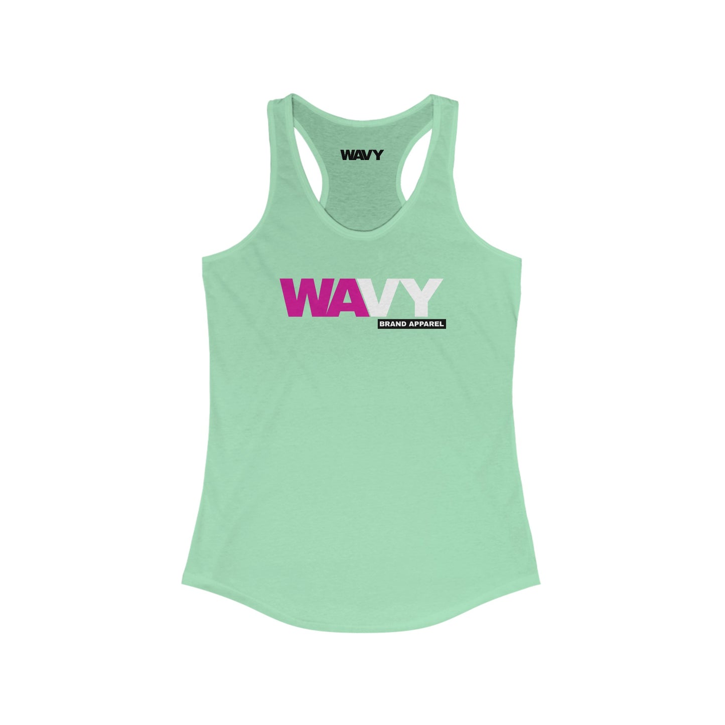 WAVY Brand Womens Racerback 2 Tone Tank