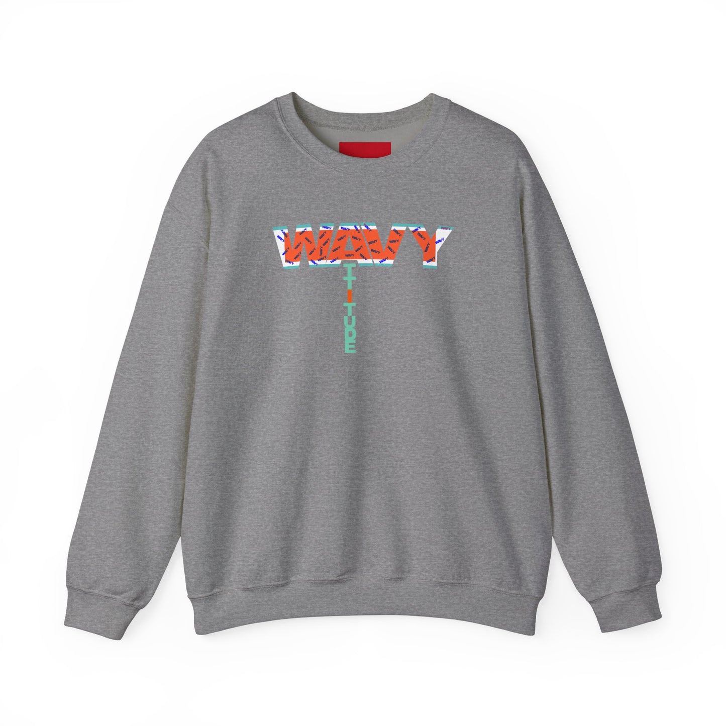 WAVY Brand Womens Attitude Crewneck Sweater