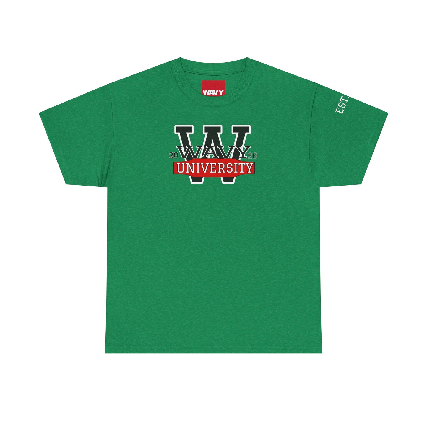 WAVY Brand University Banner Mens Crewneck Tee