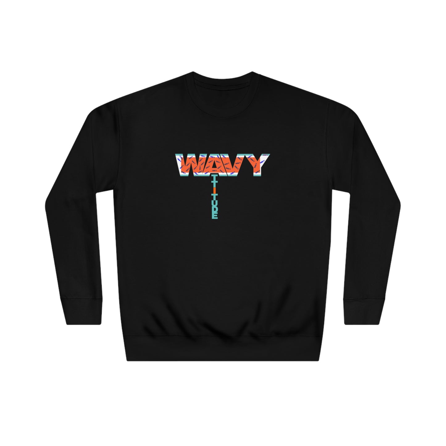 WAVY Womens Attitude Crazy Print Sweatshirt