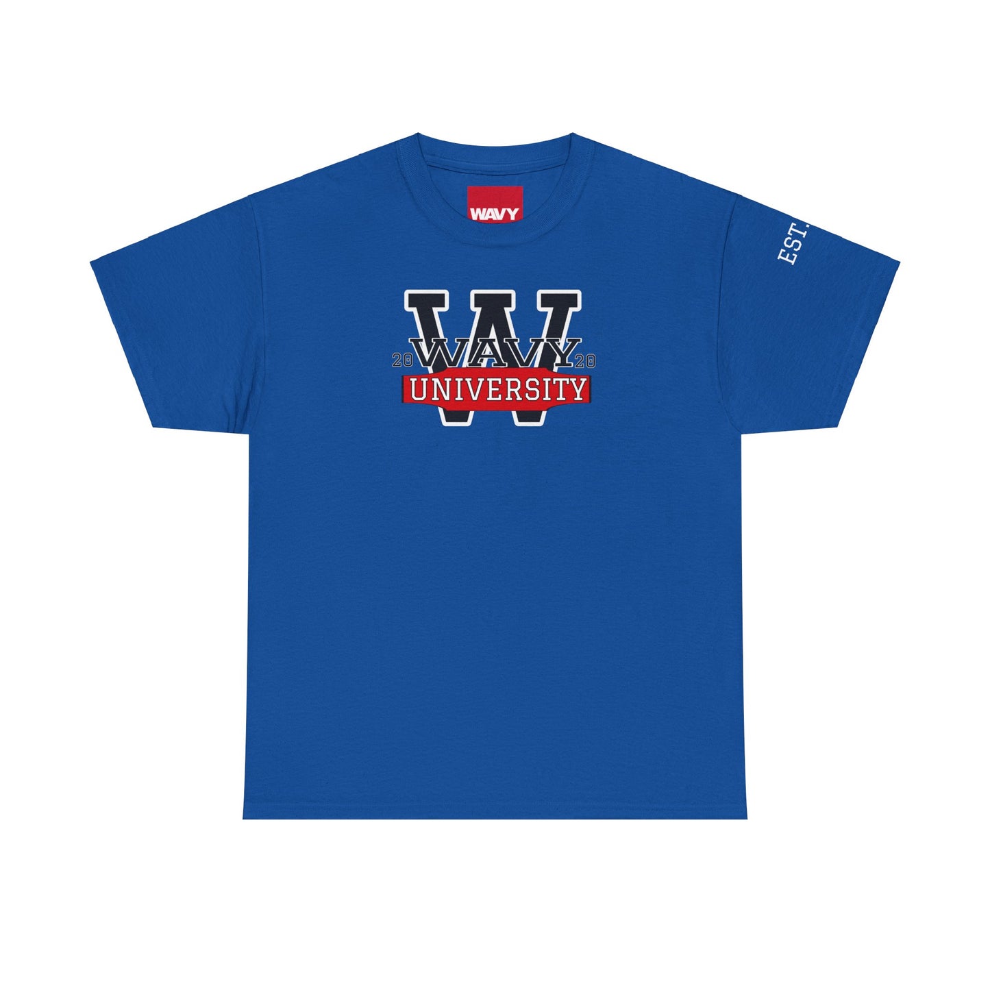 WAVY Brand University Banner Mens Crewneck Tee