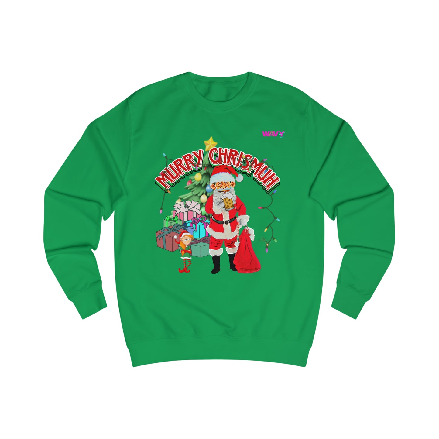 WAVY Brand Murry Chrishmuh Ugly Christmas Sweater