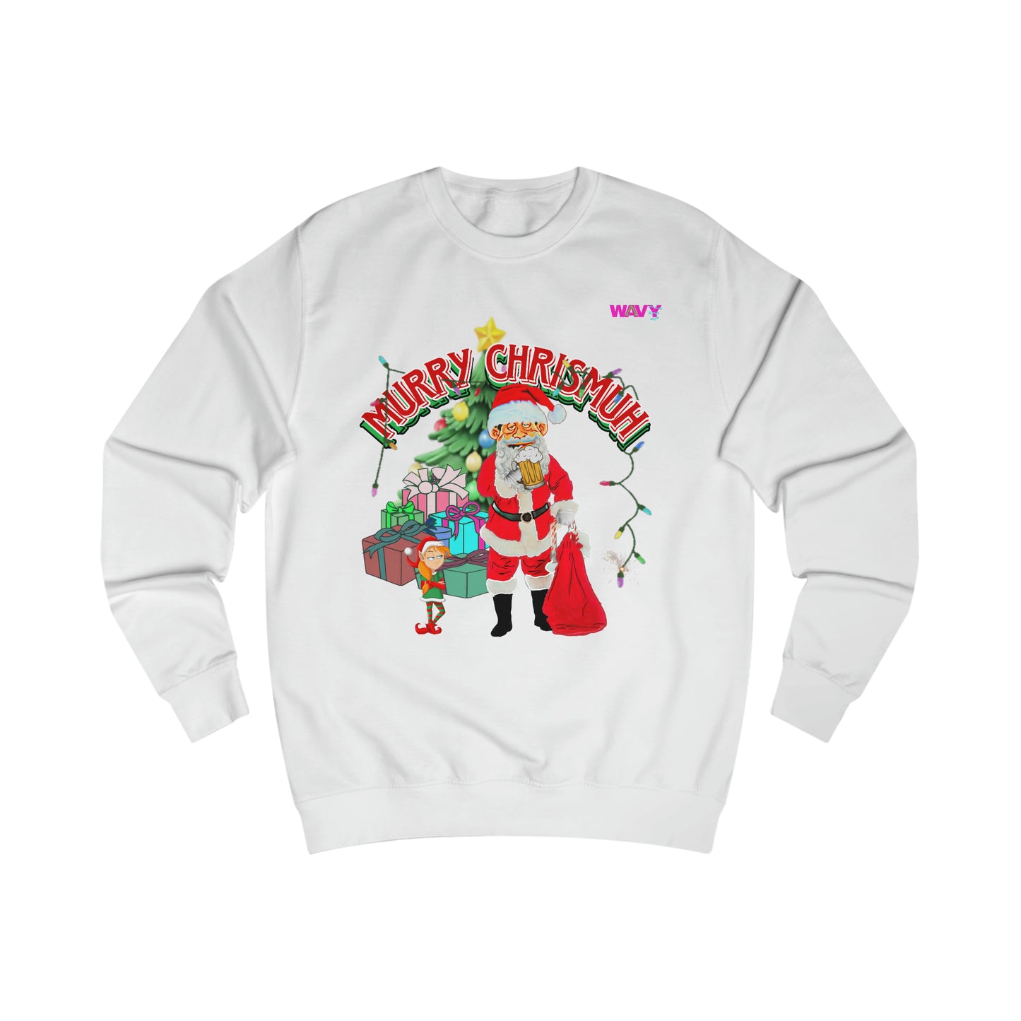 WAVY Brand Murry Chrishmuh Ugly Christmas Sweater