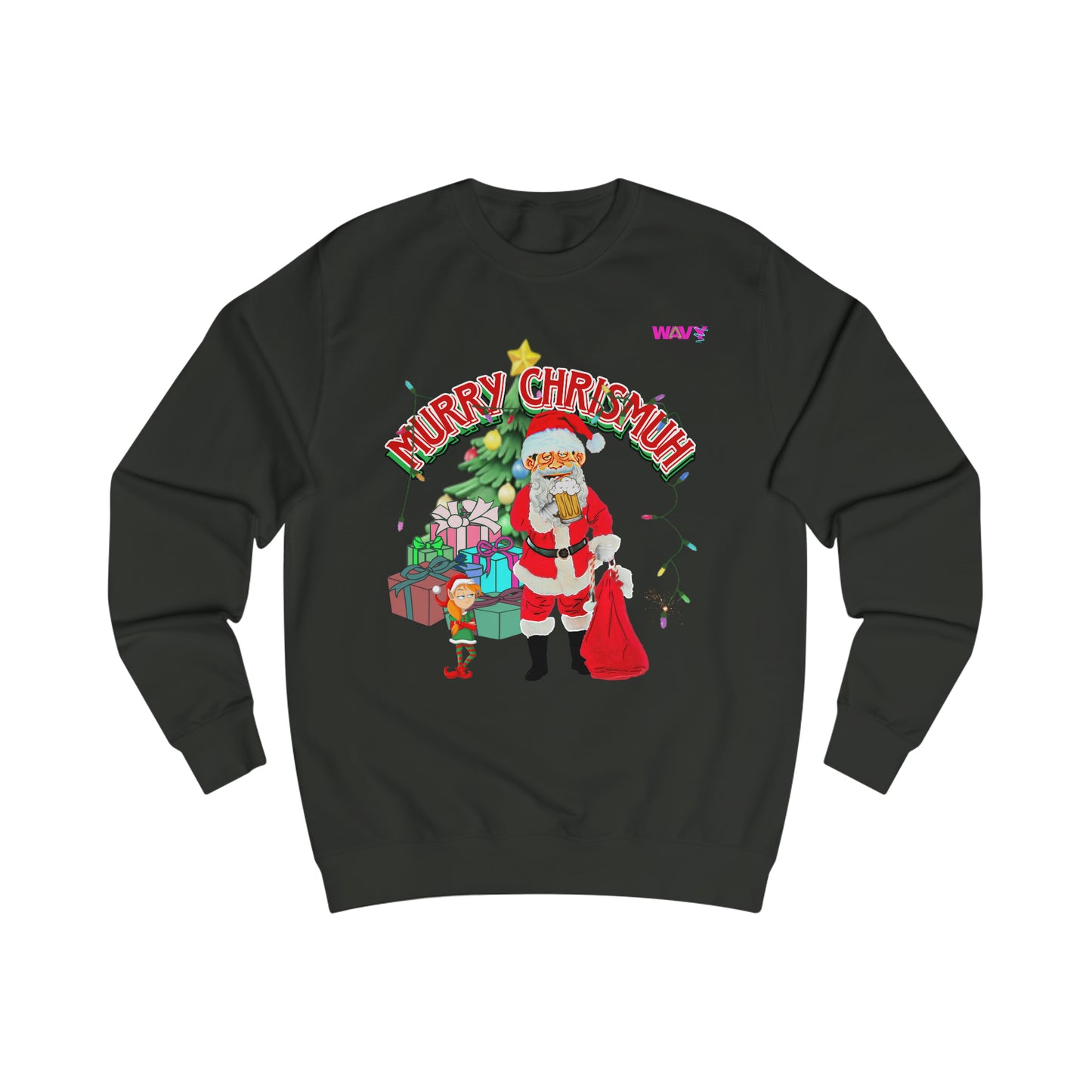 WAVY Brand Murry Chrishmuh Ugly Christmas Sweater