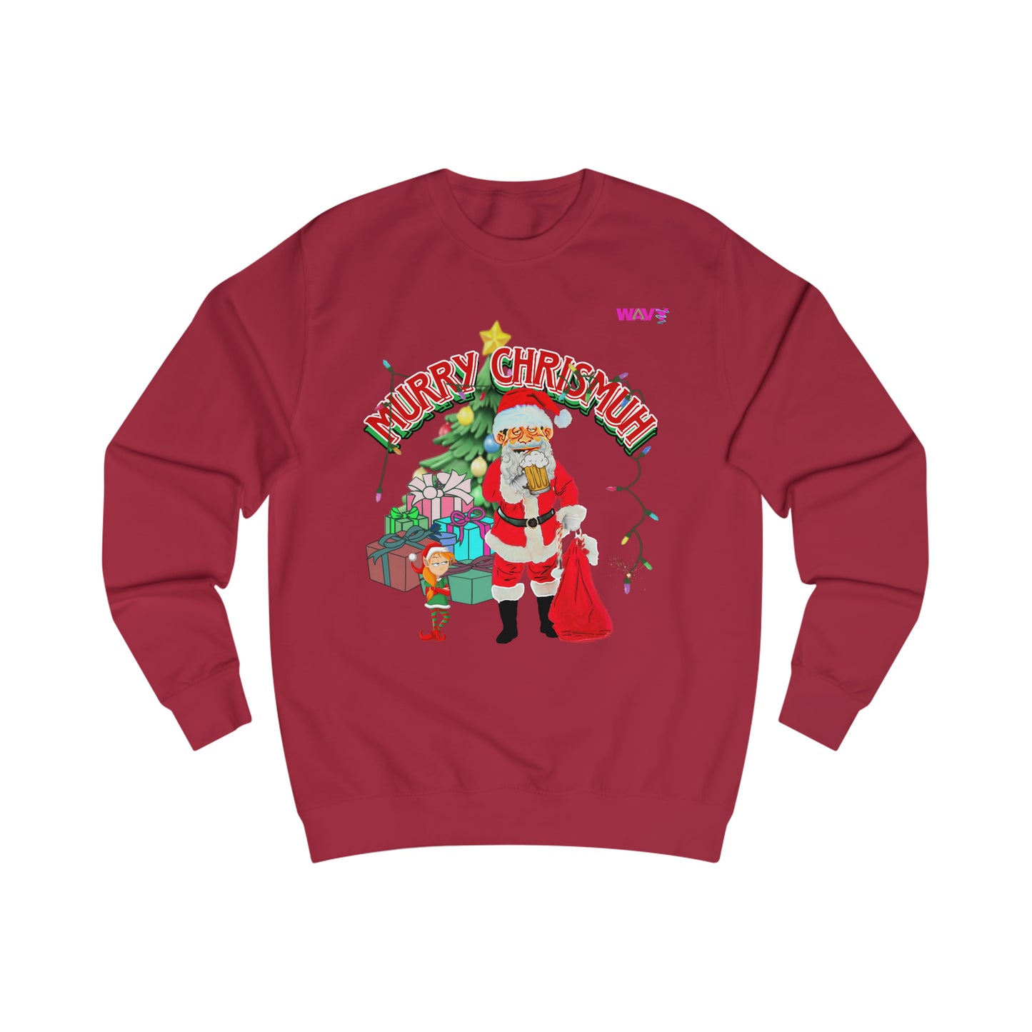 WAVY Brand Murry Chrishmuh Ugly Christmas Sweater