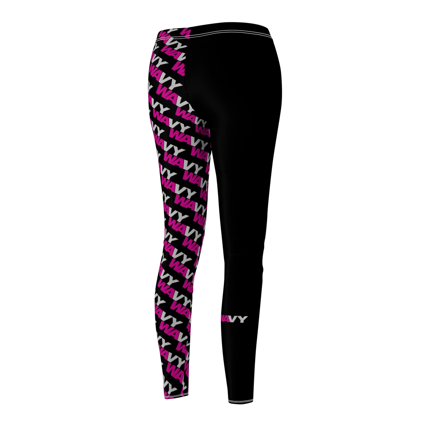 Womens WAVY Half Print Casual Leggings