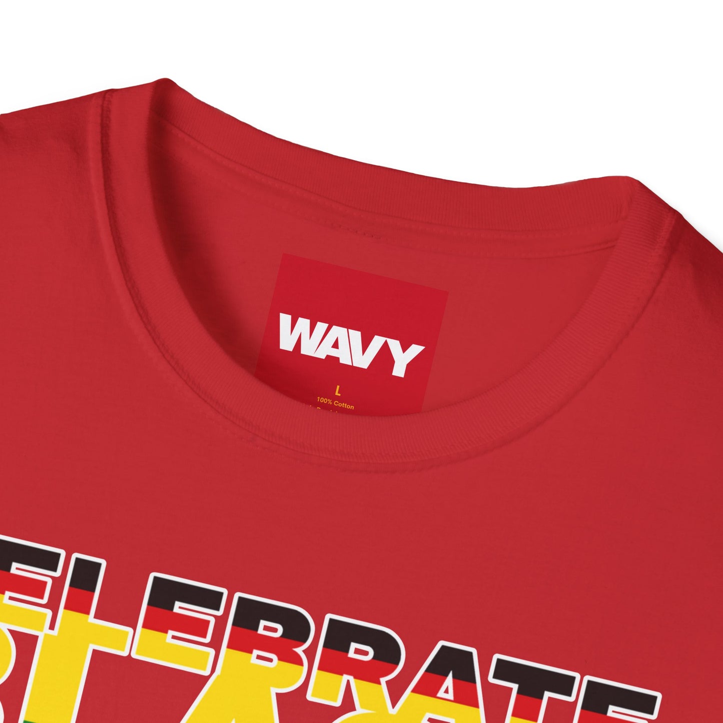 WAVY Brand Mens Black History Month Short Sleeve Crewneck Tee