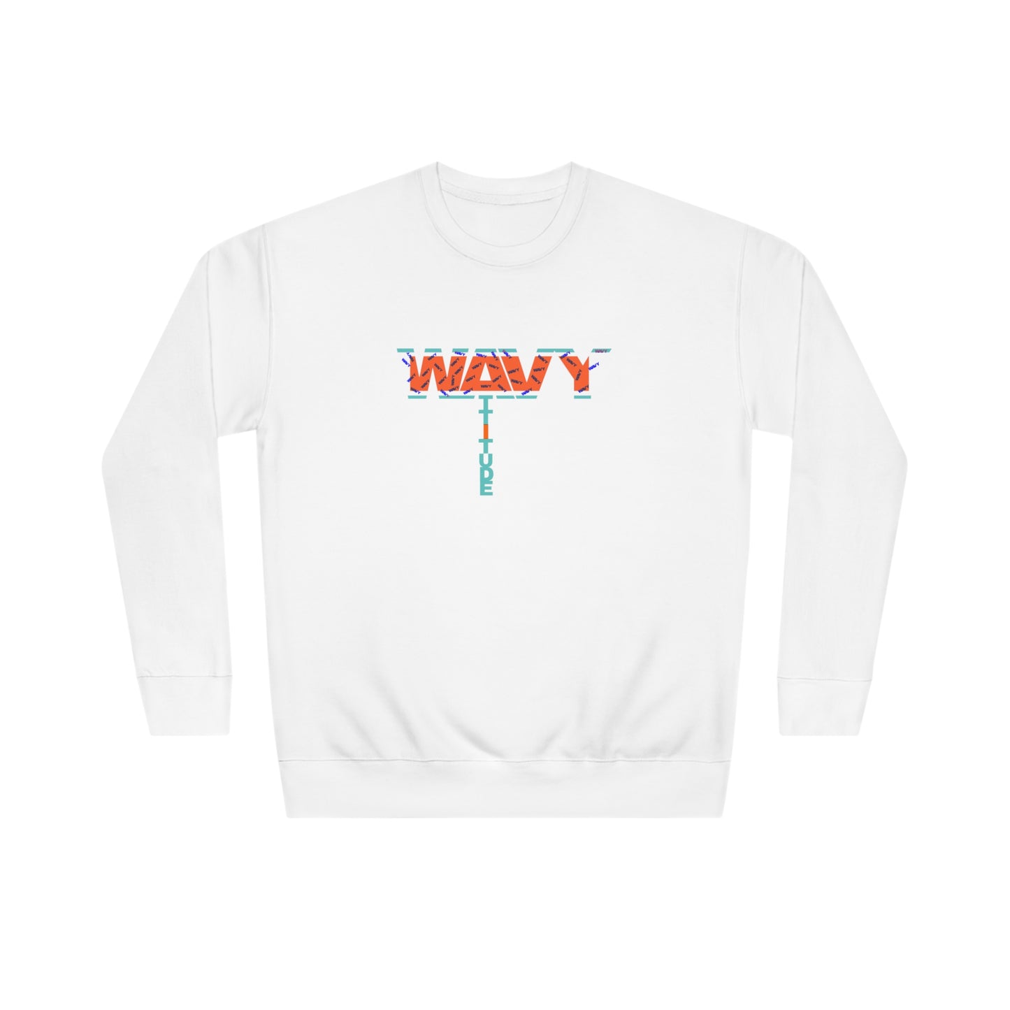 WAVY Womens Attitude Crazy Print Sweatshirt