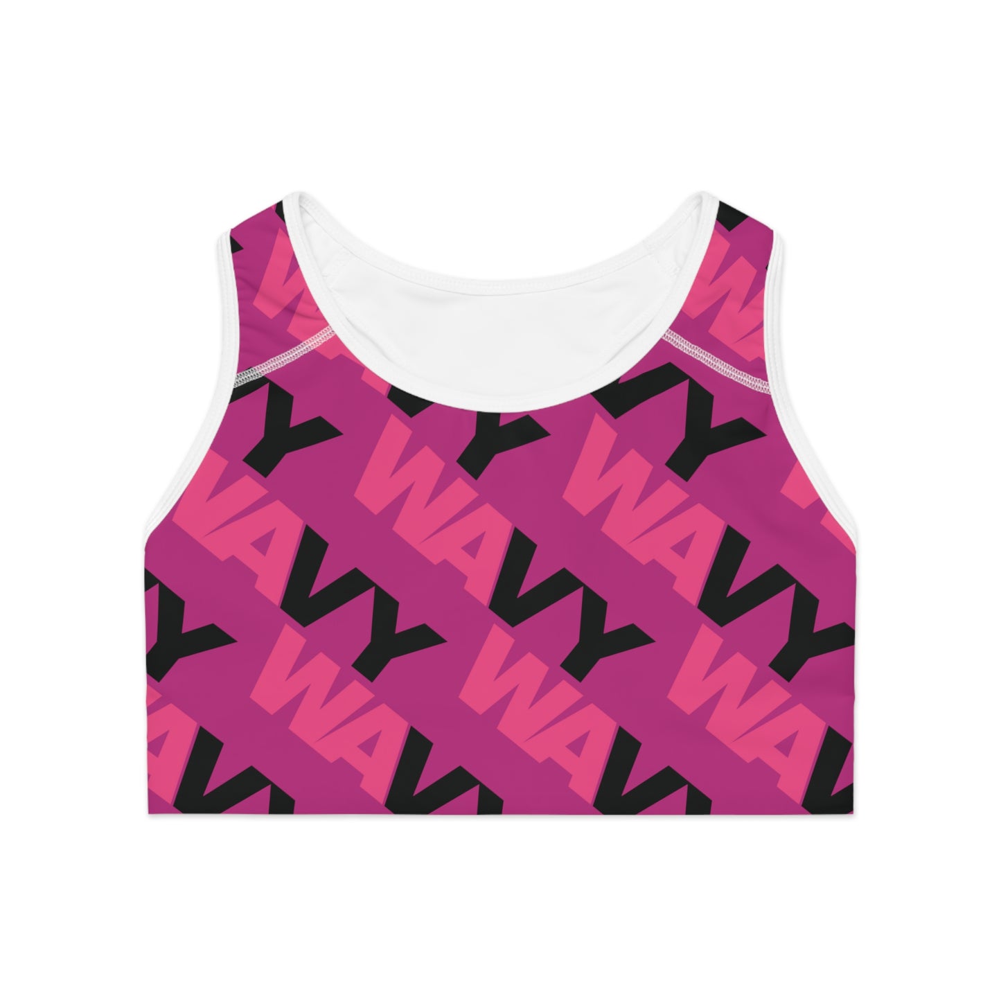 WAVY Brand Womens 2 Tone Sports Bra