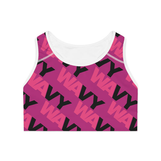 WAVY Brand Womens 2 Tone Sports Bra