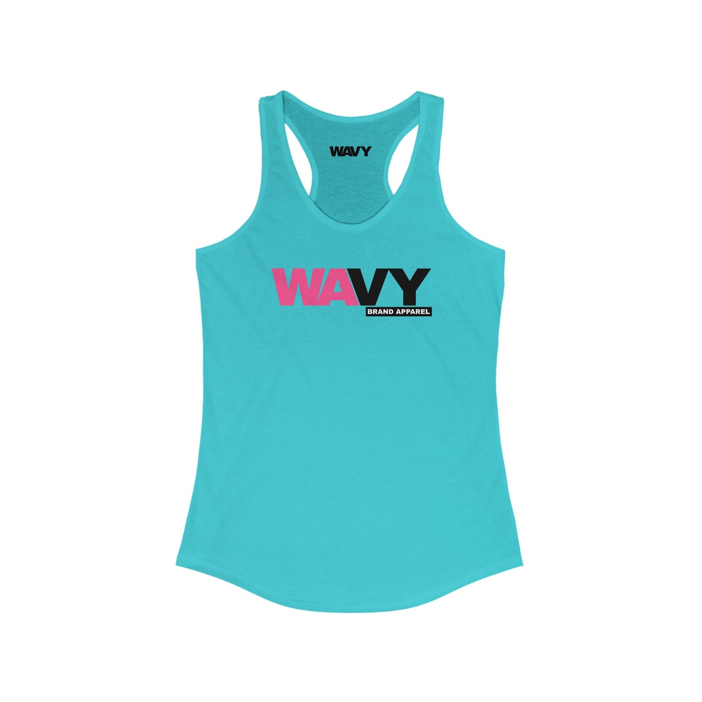 WAVY Brand Womens Racerback 2 Tone Tank