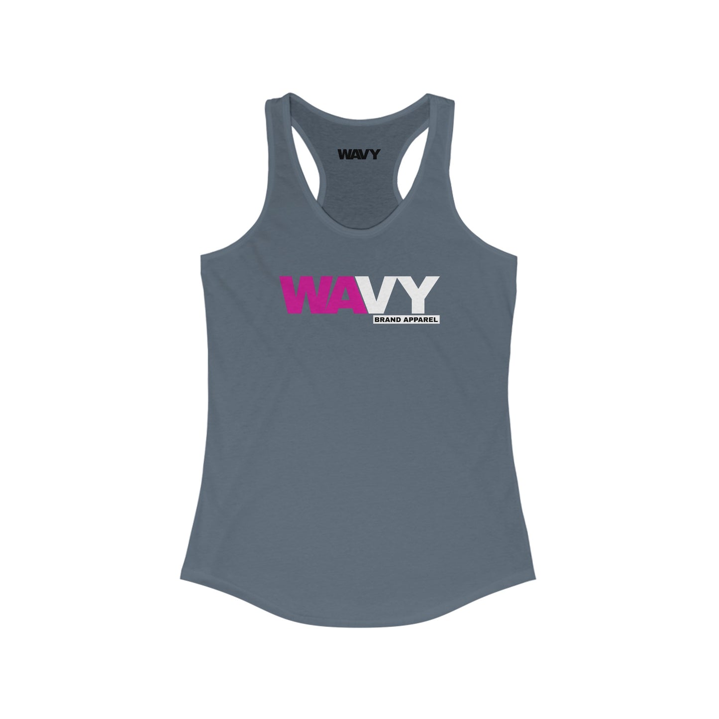 WAVY Brand Womens Racerback 2 Tone Tank