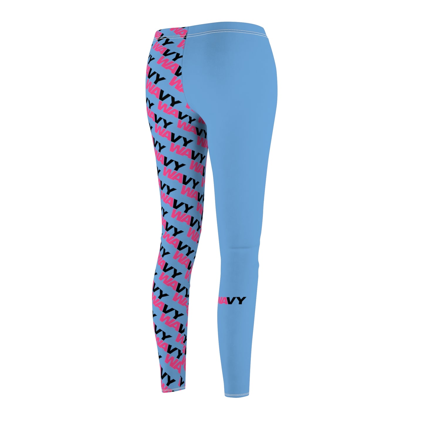 Womens WAVY Half Print Casual Leggings