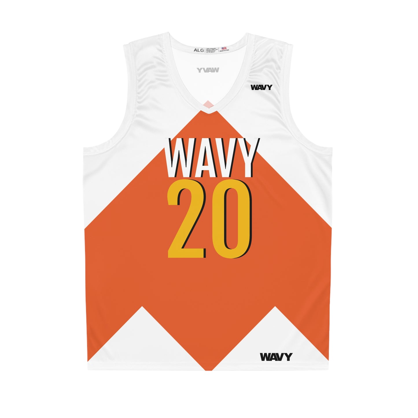 WAVY Brand Unisex Home Team Basketball Jersey