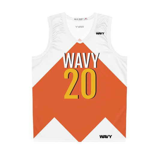 WAVY Brand Unisex Home Team Basketball Jersey