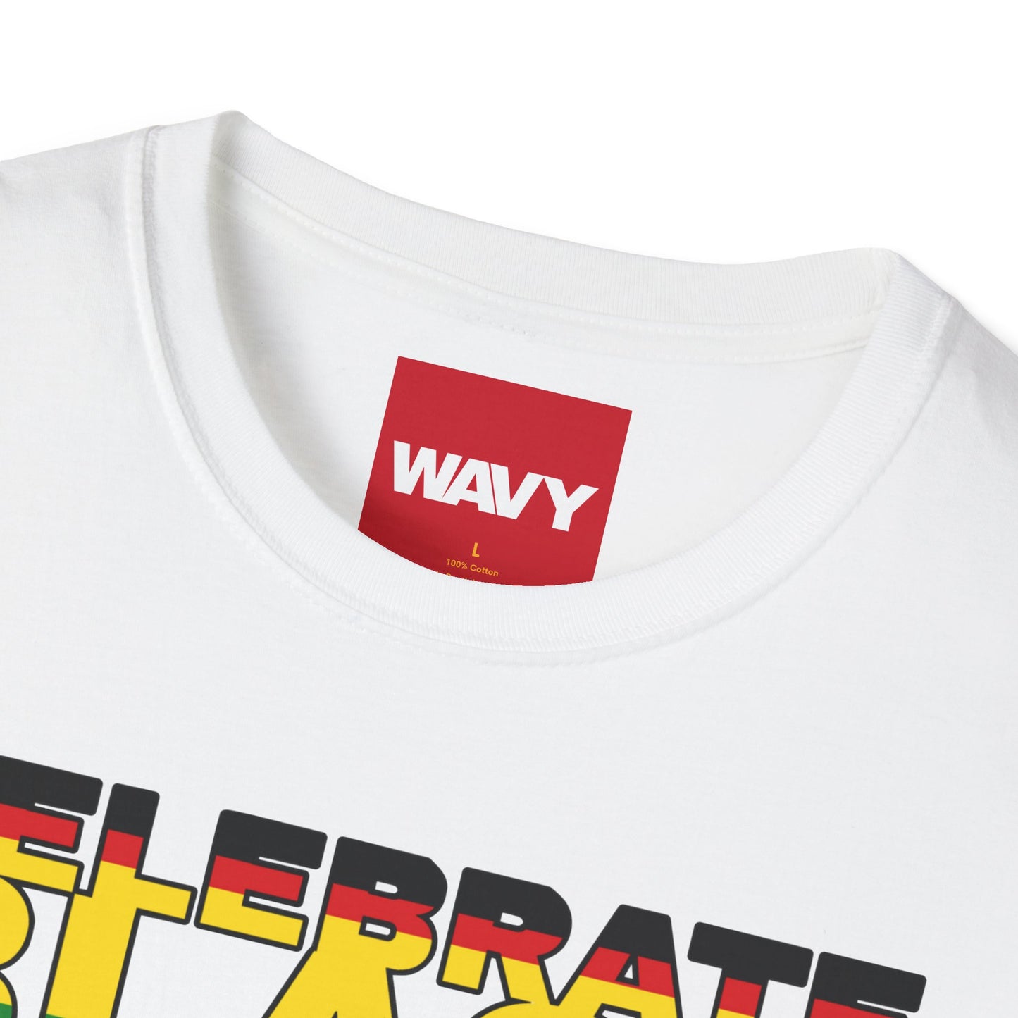 WAVY Brand Mens Black History Month Short Sleeve Crewneck Tee