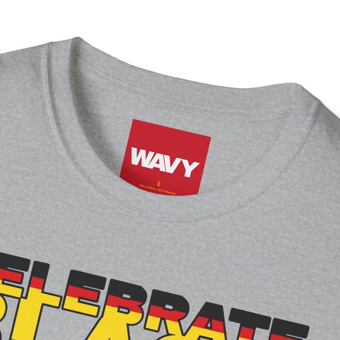 WAVY Brand Mens Black History Month Short Sleeve Crewneck Tee