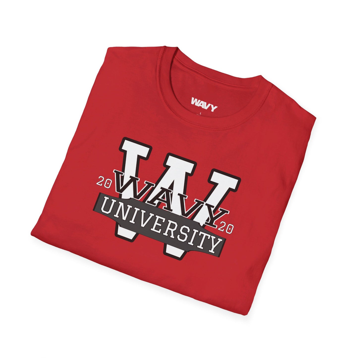 WAVY Brand University Banner Womens Crewneck Tee