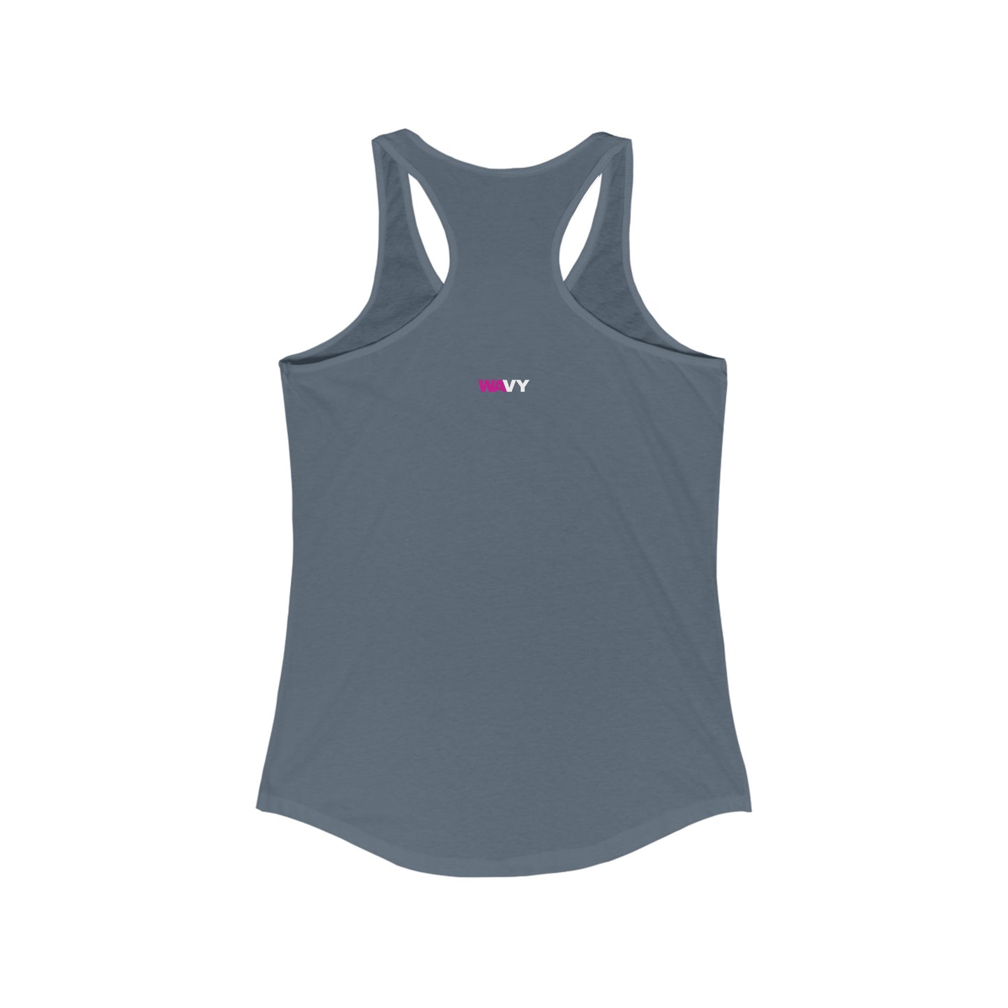 WAVY Brand Womens Racerback 2 Tone Tank