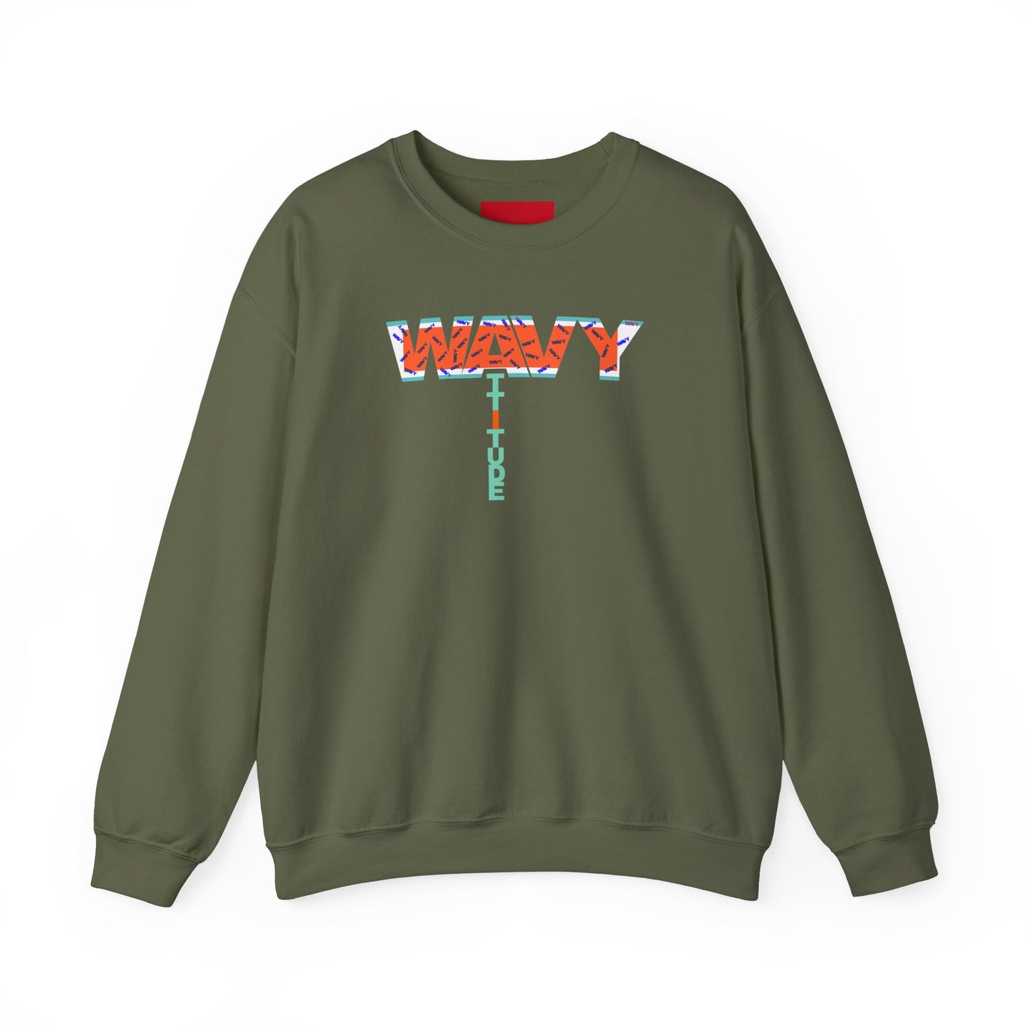 WAVY Brand Womens Attitude Crewneck Sweater