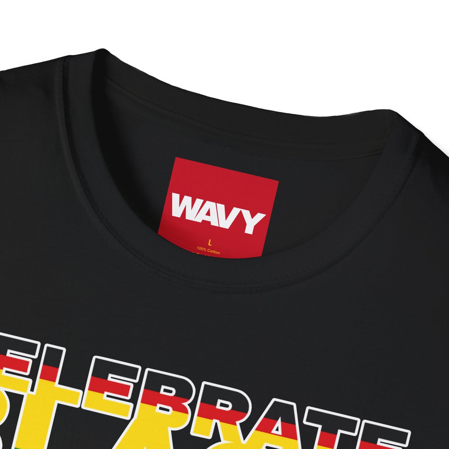 WAVY Brand Mens Black History Month Short Sleeve Crewneck Tee