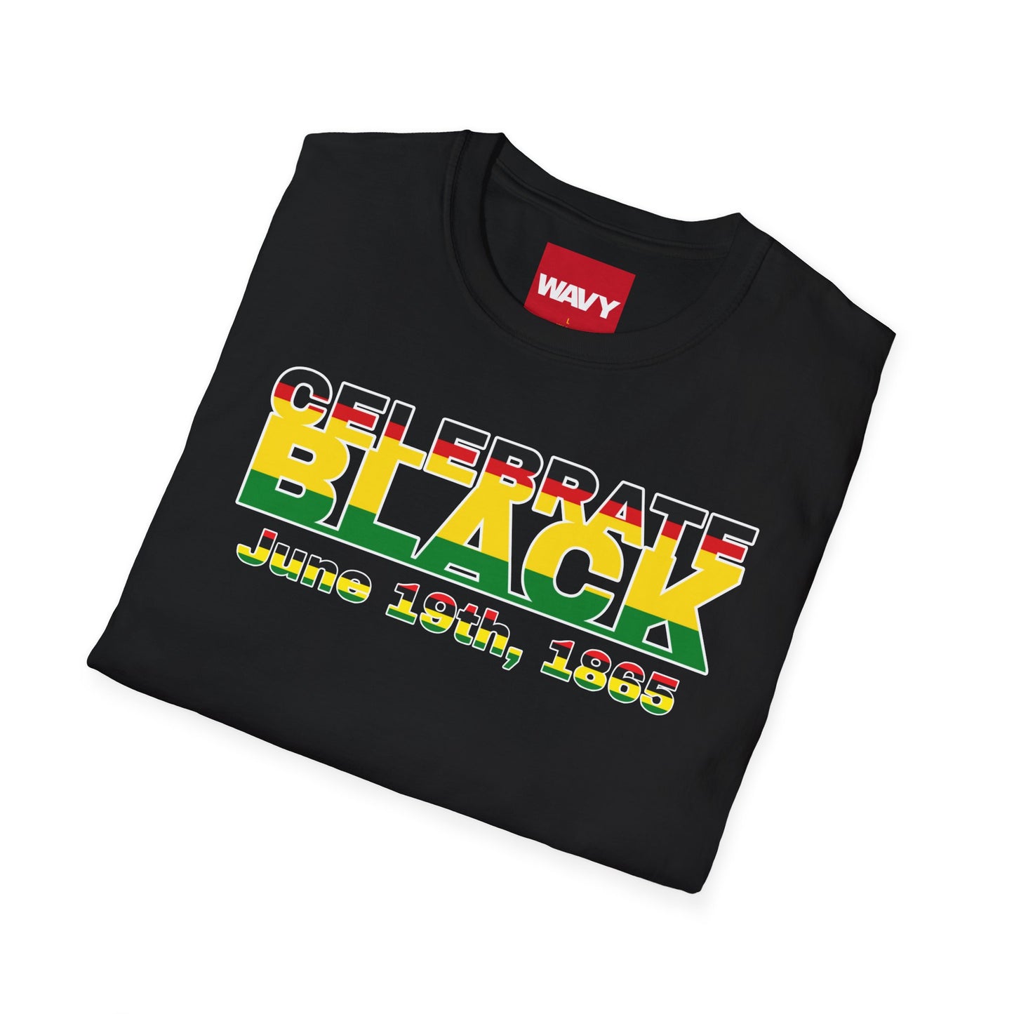 WAVY Brand Mens Black History Month Short Sleeve Crewneck Tee
