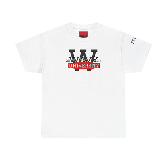 WAVY Brand University Banner Mens Crewneck Tee