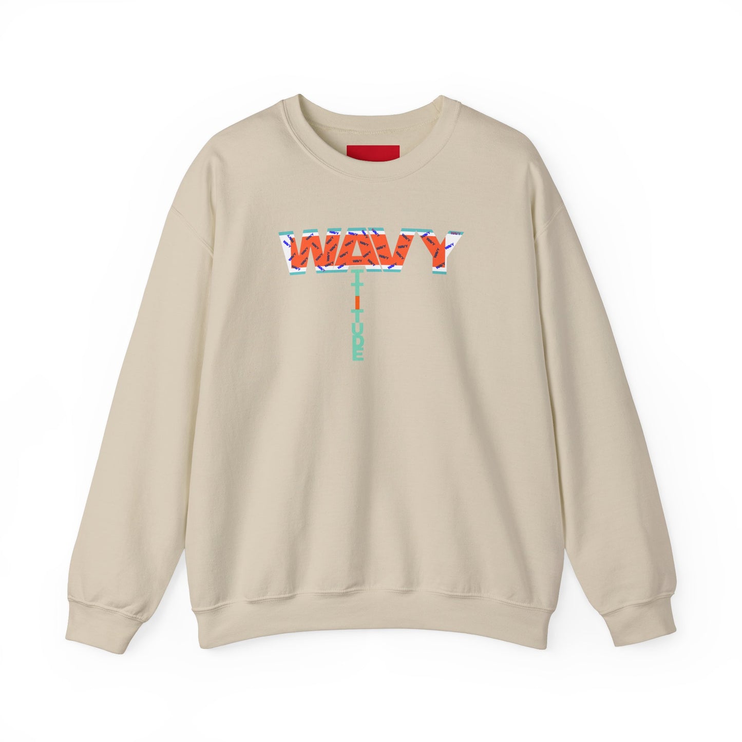 WAVY Brand Womens Attitude Crewneck Sweater