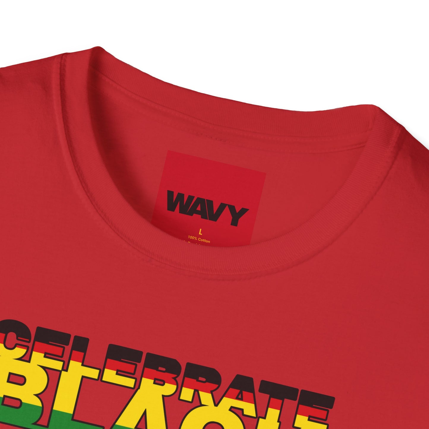 WAVY Brand Womens Black History Month Crewneck Short Sleeve Tee