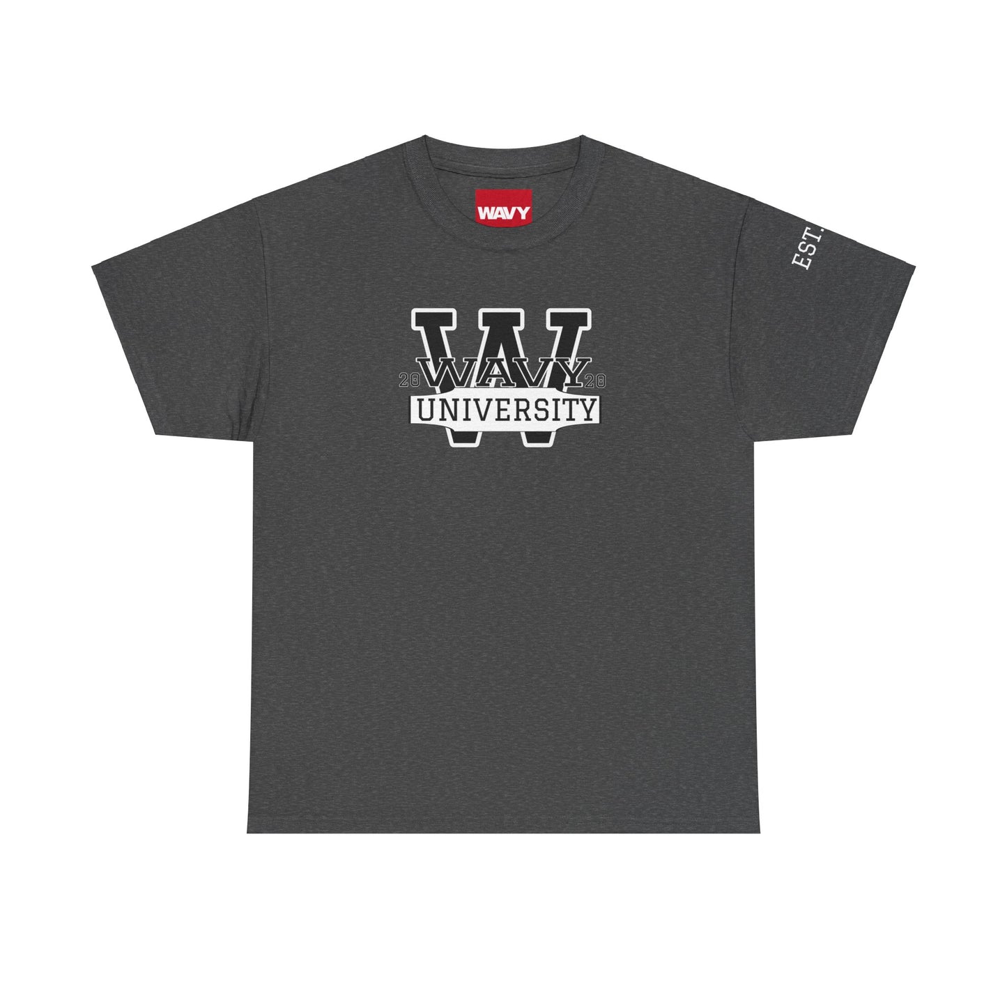 WAVY Brand University Banner Mens Crewneck Tee