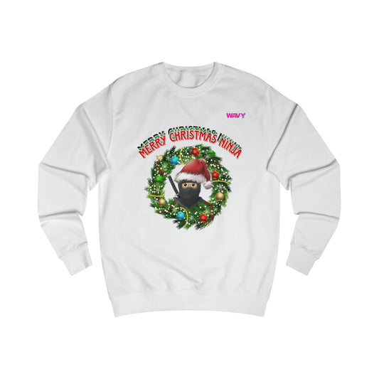 WAVY Brand Merry Christmas Ninja Unisex Sweater