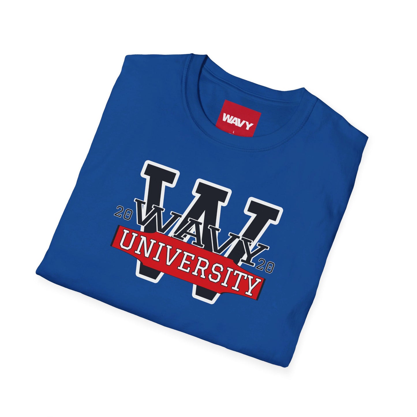 WAVY Brand University Banner Womens Crewneck Tee