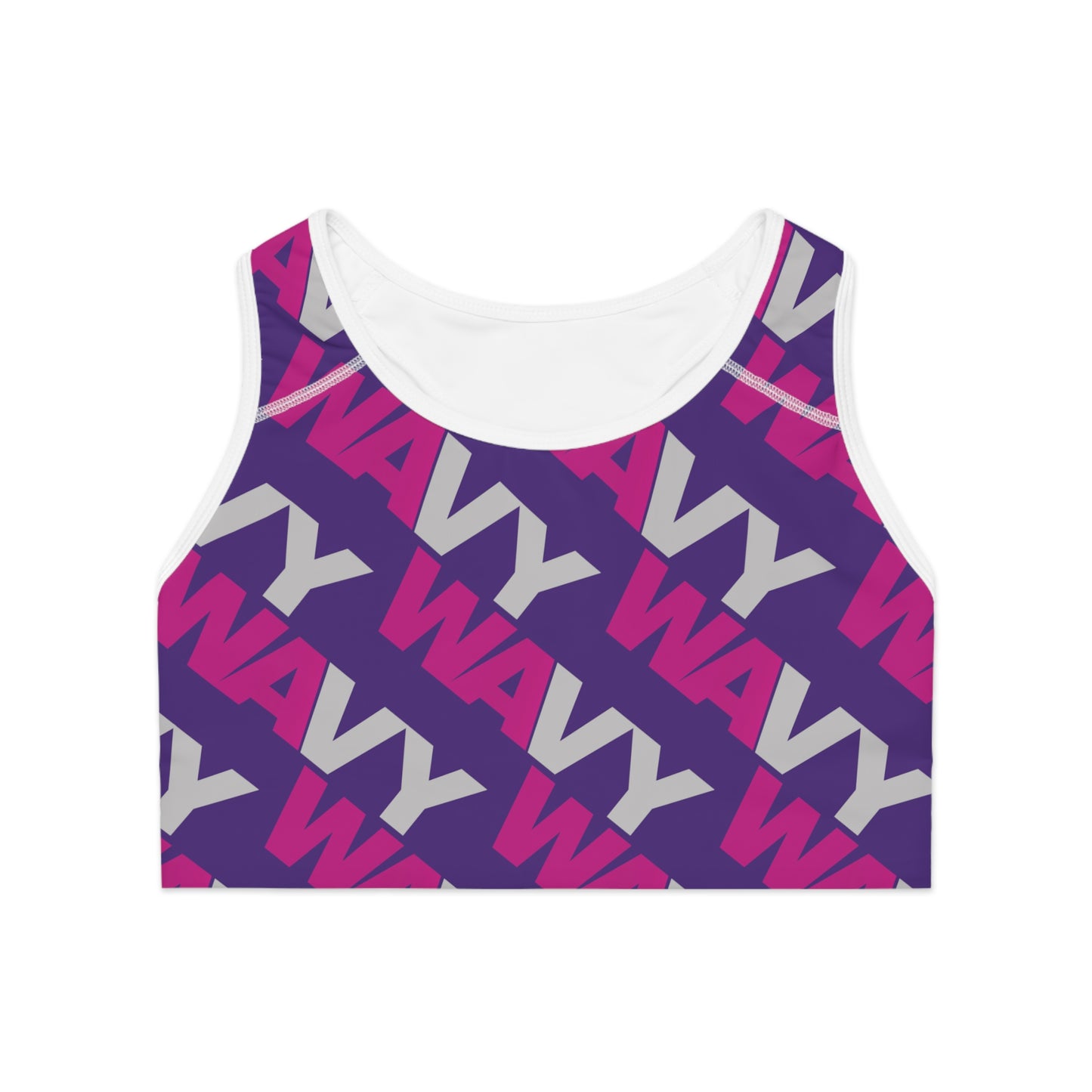 WAVY Brand Womens 2 Tone Sports Bra