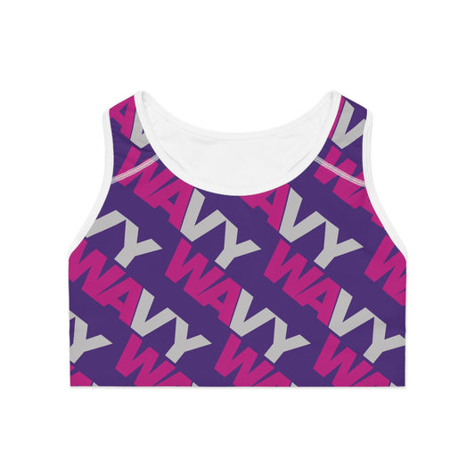 WAVY Brand Womens 2 Tone Sports Bra