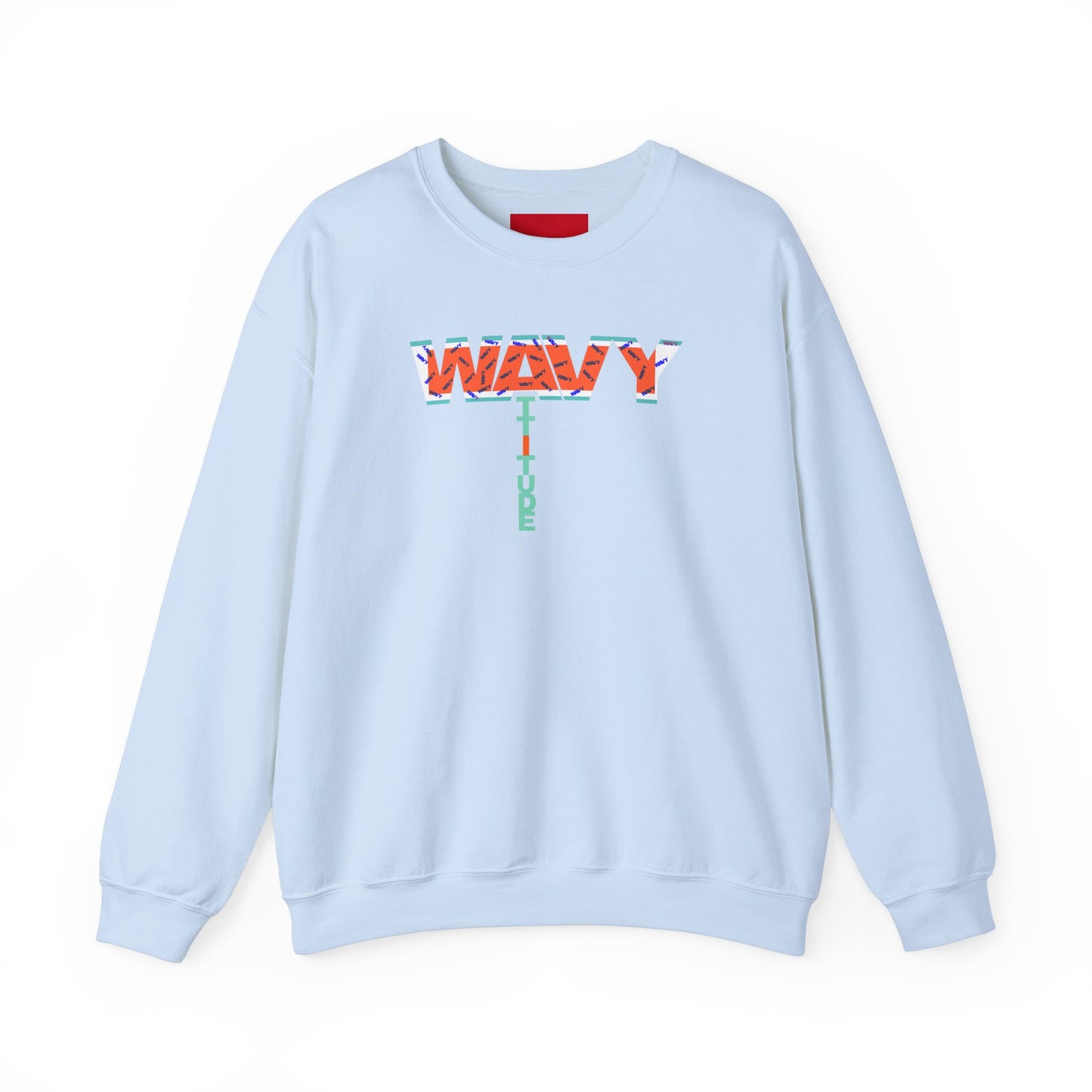 WAVY Brand Womens Attitude Crewneck Sweater