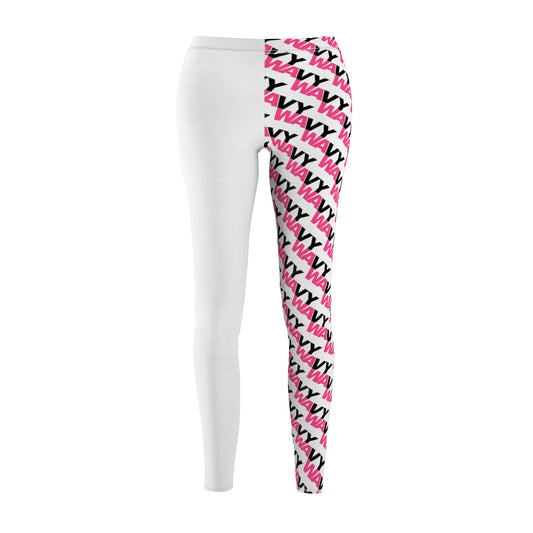 WAVY Womens Half Print Casual Leggings