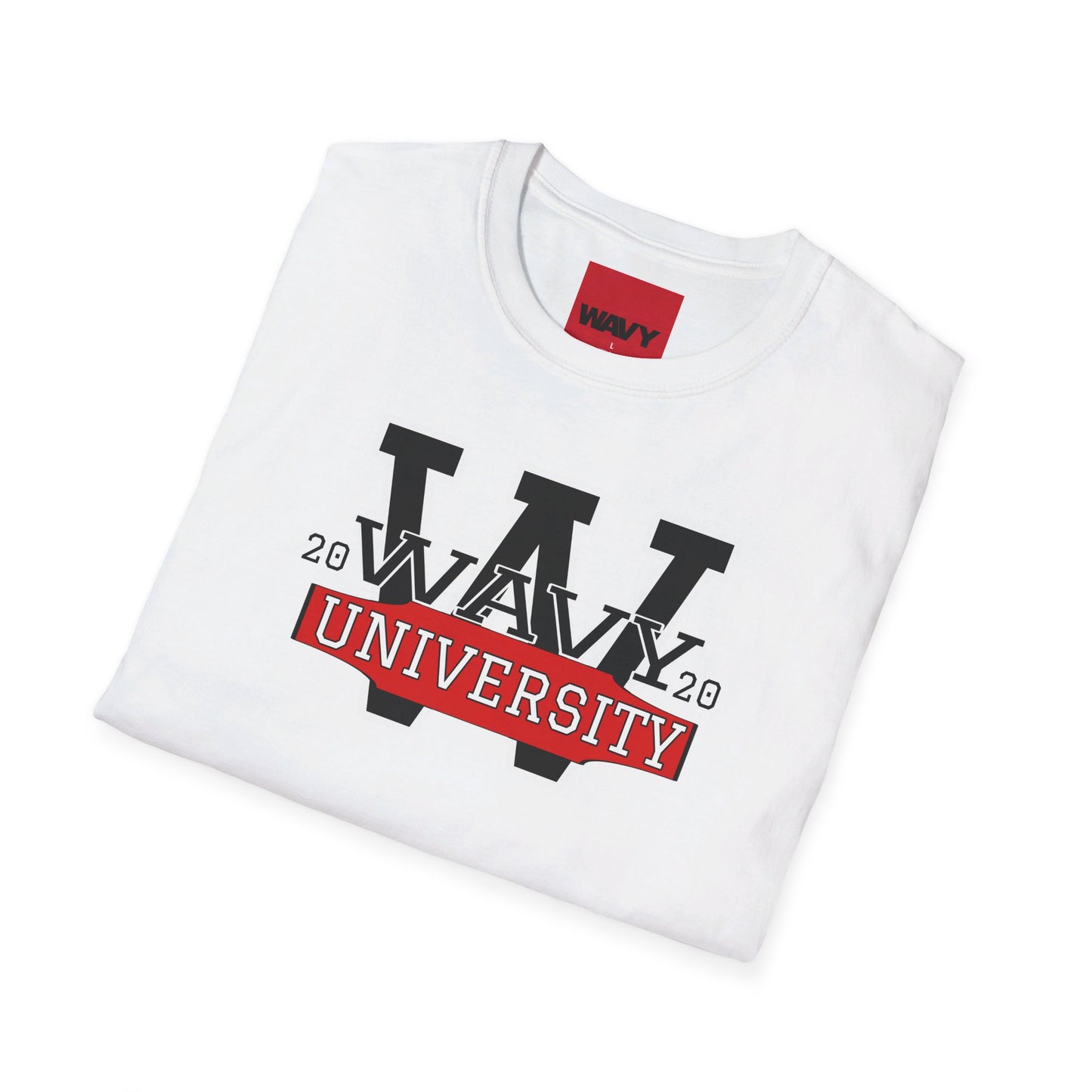 WAVY Brand University Banner Womens Crewneck Tee