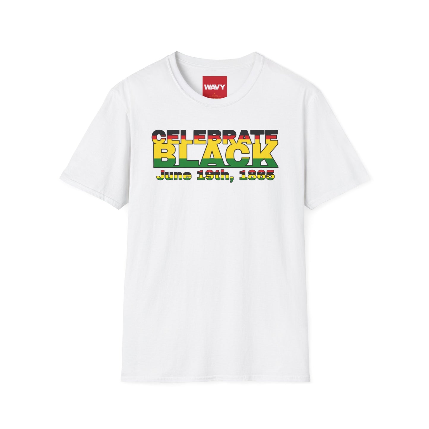 WAVY Brand Mens Black History Month Short Sleeve Crewneck Tee