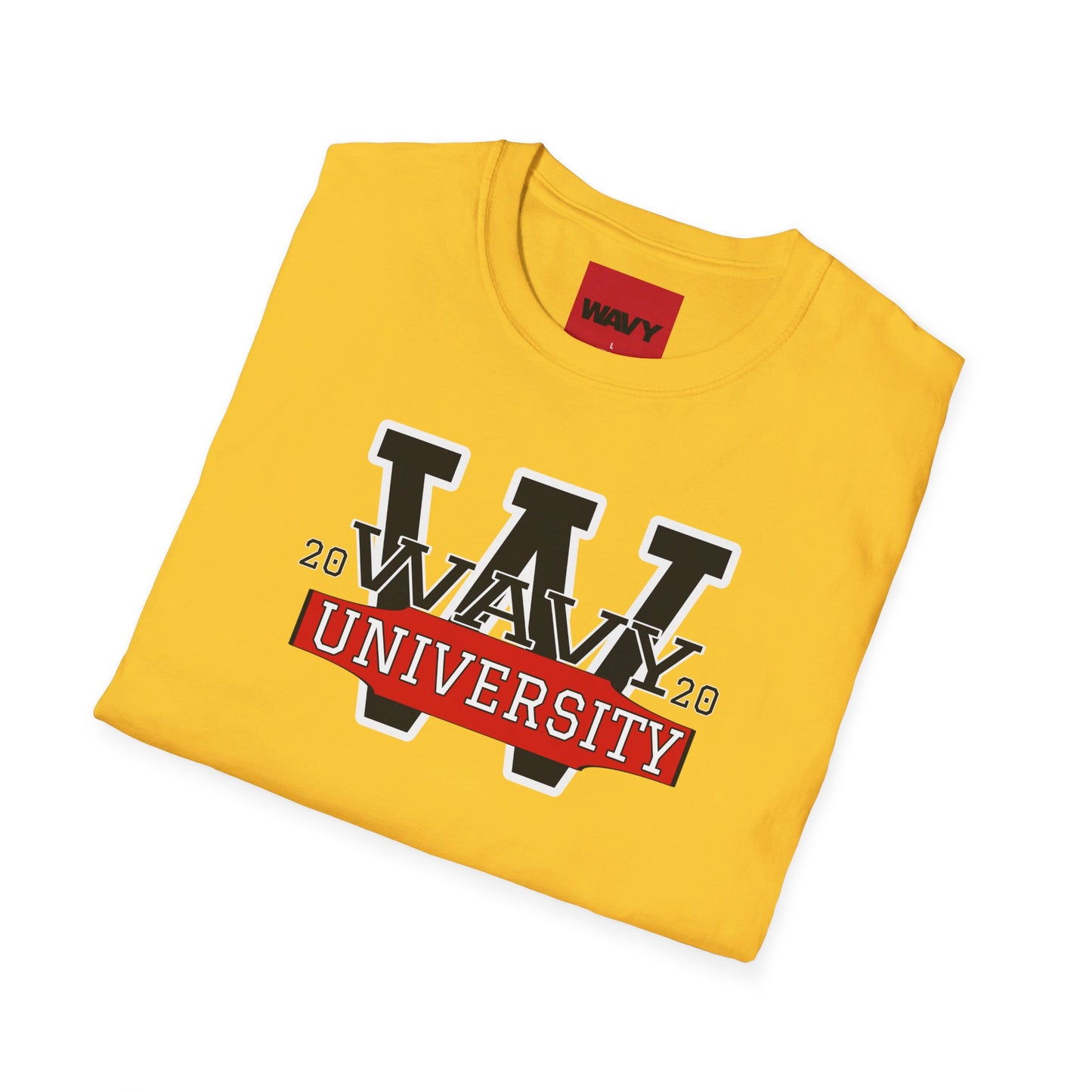 WAVY Brand University Banner Womens Crewneck Tee