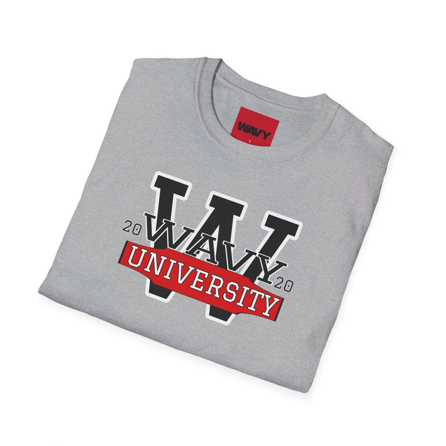 WAVY Brand University Banner Womens Crewneck Tee