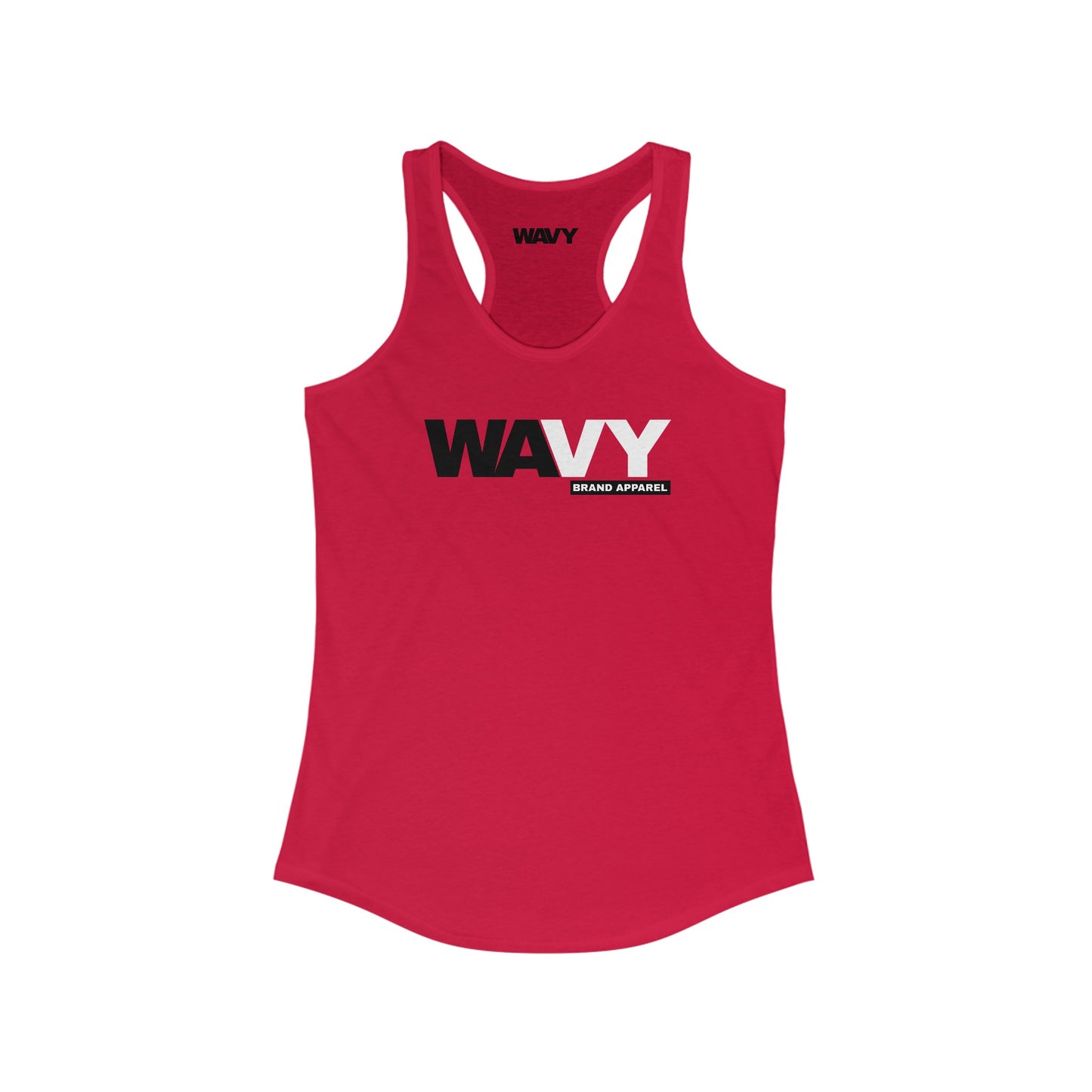 WAVY Brand Womens Racerback 2 Tone Tank