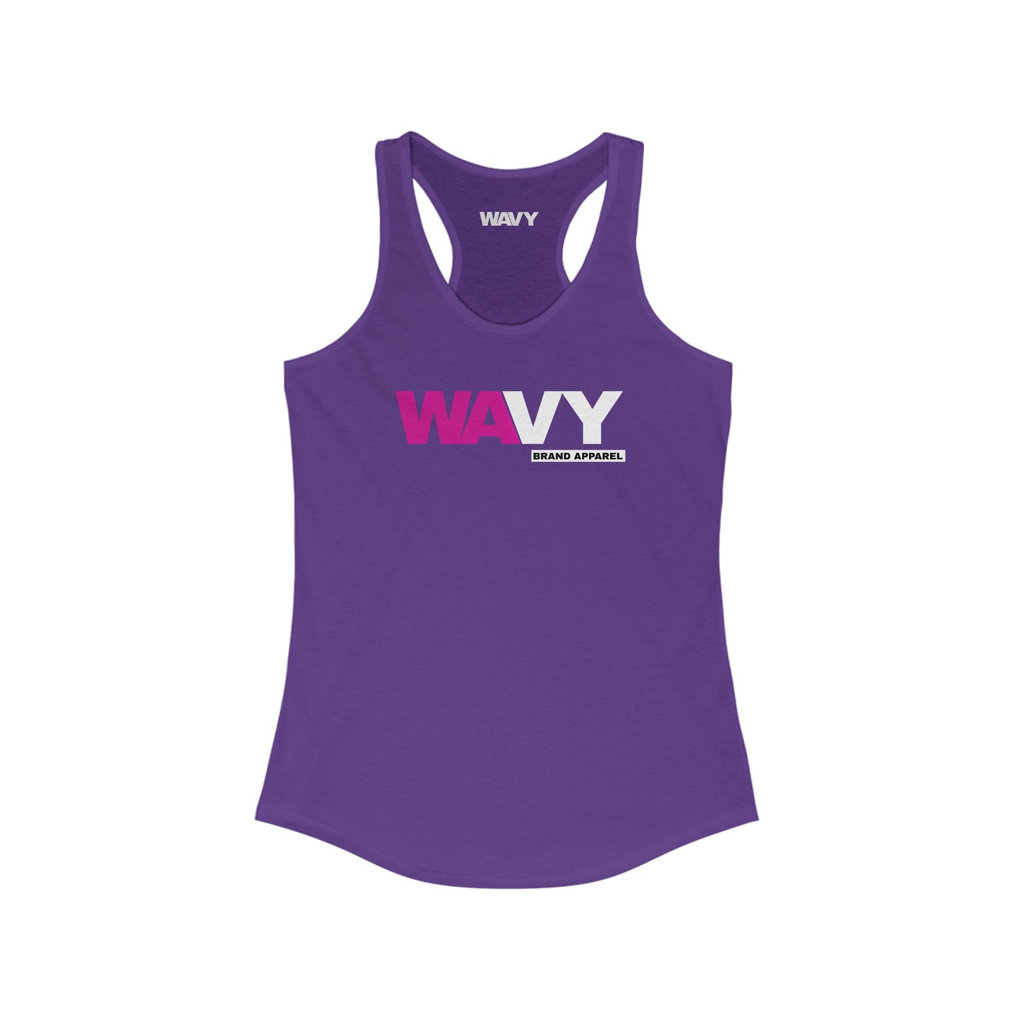 WAVY Brand Womens Racerback 2 Tone Tank