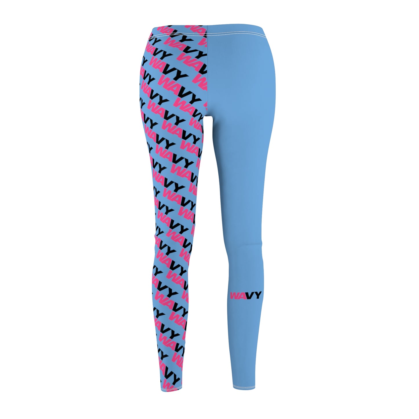 Womens WAVY Half Print Casual Leggings