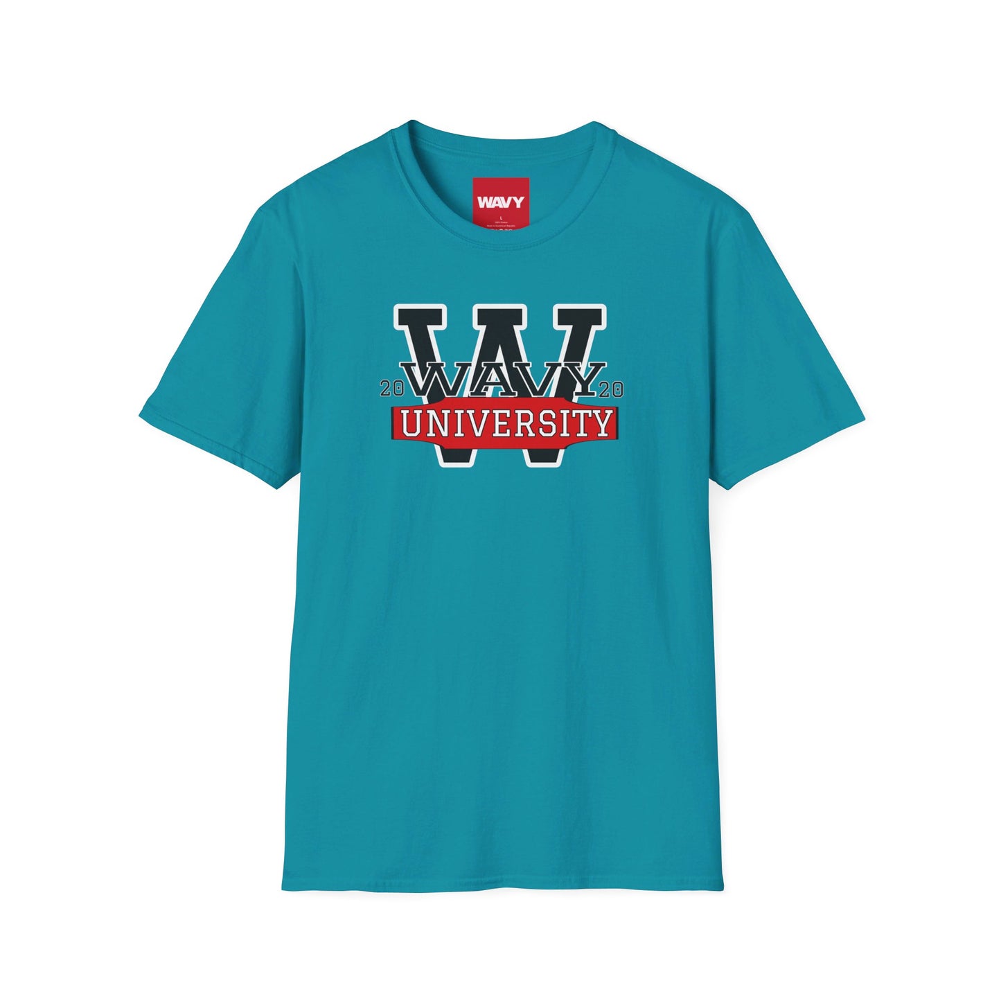 WAVY Brand University Banner Womens Crewneck Tee