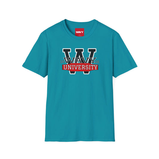 WAVY Brand University Banner Womens Crewneck Tee