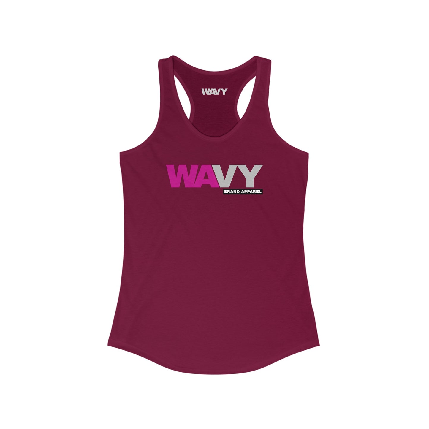 WAVY Brand Womens Racerback 2 Tone Tank